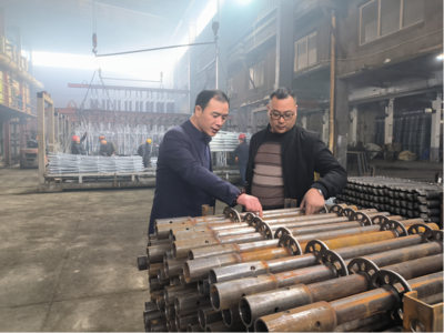 上海钢联百年建筑网首席研究员魏松拜访浙江汉君金属制品